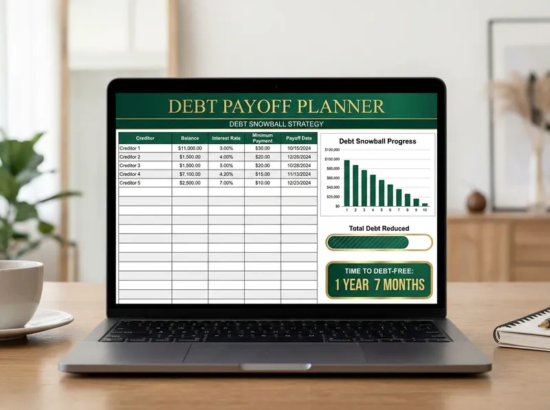 Debt Snowball and Debt Avalanche Payoff Planner Spreadsheet — premium financial planning tool by Finance Scoops