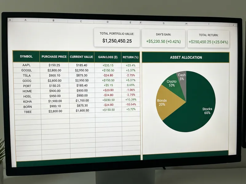 Investment Networth Calculator and Tracker — premium financial planning tool by Finance Scoops